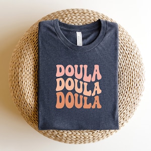 Doula Shirt, Labor And Delivery Leopard Printed Postpartum Birthday Doula, Thank You Gift, Gift For Midwife, Proud Doula Template Shirt