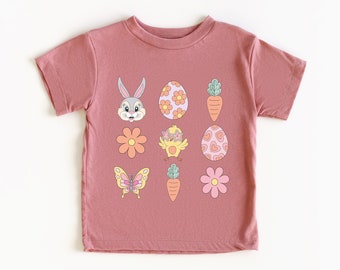 Easter Toddler TShirt, Easter Gift For Kids, Carrot-themed Top, Toddlers Easter Sweater,  Colorful Easter Shirt, Easter Bunny Sweatshirt