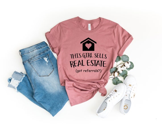 Womens This Girl Sells Real Estate - Agent - Realtor T-Shirt Gift Womens This Girl Sells Real Estate - Agent - Realtor T-Shirt Gift