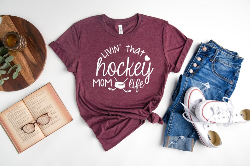 Hockey Mom Shirt, Mom Shirt, Hockey Mama Shirts, Hockey Mom Gift, Hockey Women's Shirt, Cute Mom Shirt Mother's Day Gift, Mother's Day Shirt image 1