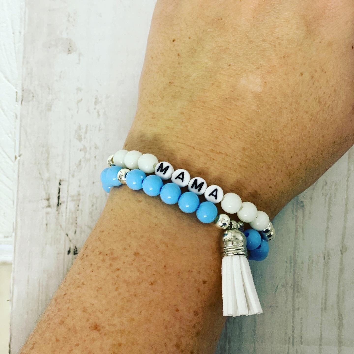 Beaded bracelet stacks personalized Etsy