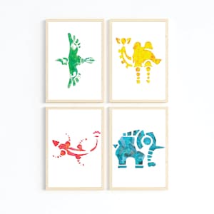 Zestaw 4 figurek Legend of Zelda: Breath of the Wild, Divine Beast, Vah Ruta, Vah Medoh, Vah Rudania, Vah Naboris, do druku, dekoracja ścienna, Gamer