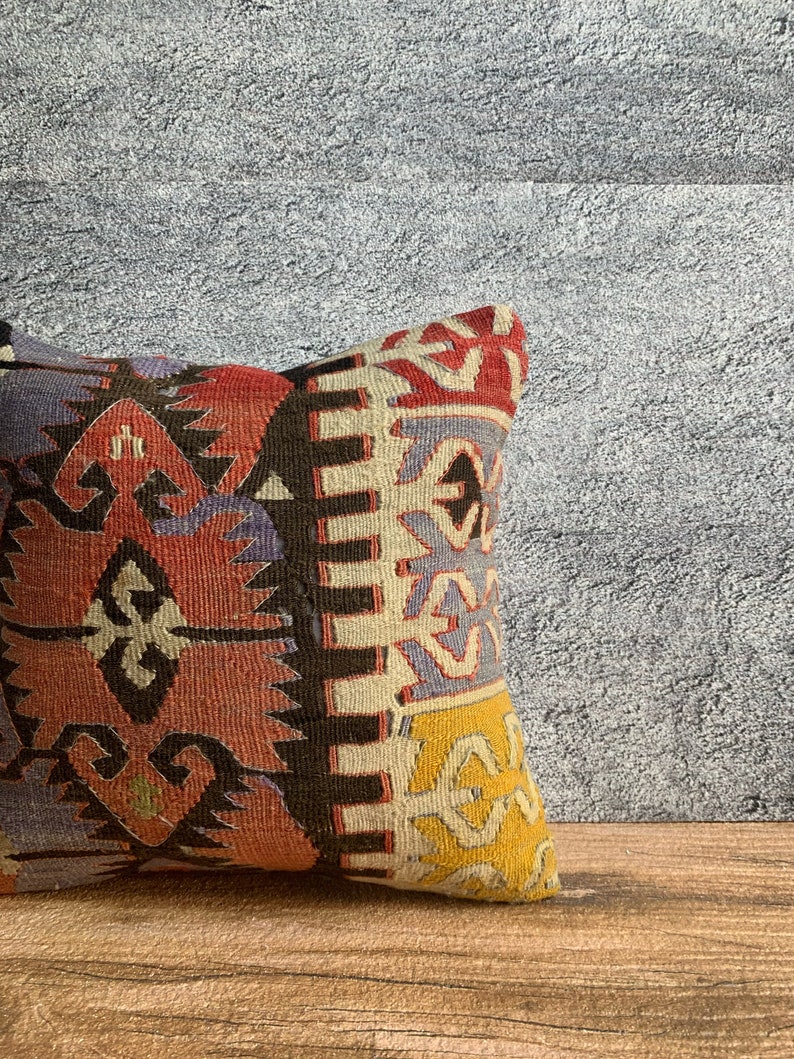 Ethnic Kilim Pillow,16x16 Kilim Pillow,Kilim Pillow Cover,Kilim Pillows,Kilim Cushion No:0283