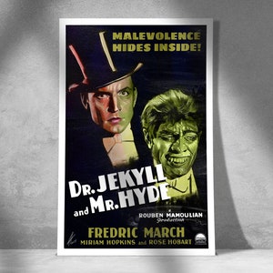 Póster de la película Dr. Jekyll y Mr. Hyde - Arte mural