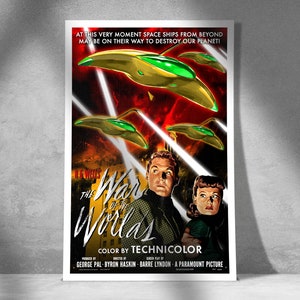 War of the Worlds (1953) – Classic Sci-Fi Thriller – Digital Art Print – Alien Invasion Wall Art