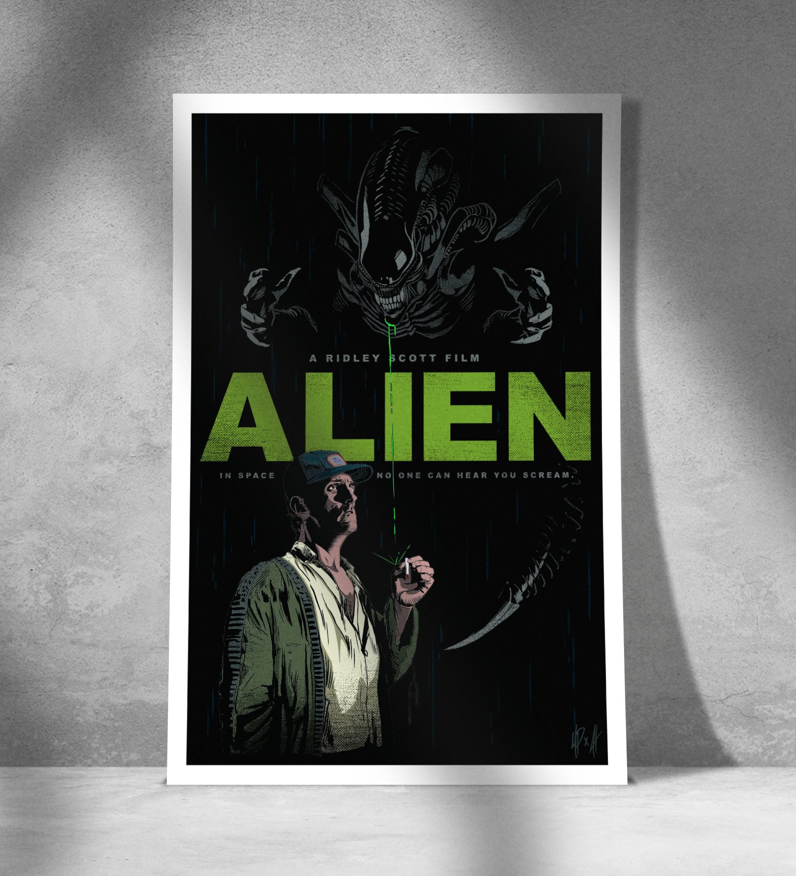 ALIEN （エイリアン）3D MOVIE POSTER Alien – (1979) Sci-fi Horror Movie Poster – Xenomorph Fan