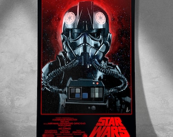Tie Fighter Pilot Star Wars Portrait- Wall Art