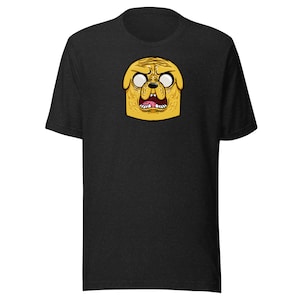 Jake-the-Dog-unisex-T-shirt-Adventure-Time-Shirt-Retro-Cartoon-Tee-Gift-for-Animated-Series-Fans-Funny-T-shirt-unisex softstyle-t-shirts
