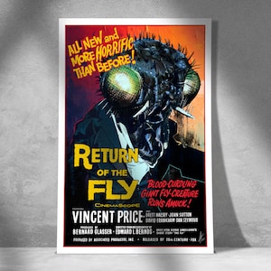 The Return of The Fly Movie Poster - Wall Art