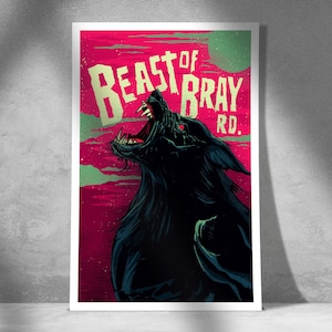 Stampa artistica di The Beast of Bray Road - Collezione Cryptid Horror - Wall Art