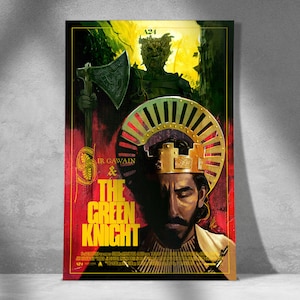 A24 The Green Knight Movie Poster- Wall Art