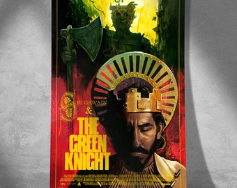 A24 The Green Knight Movie Poster- Wall Art