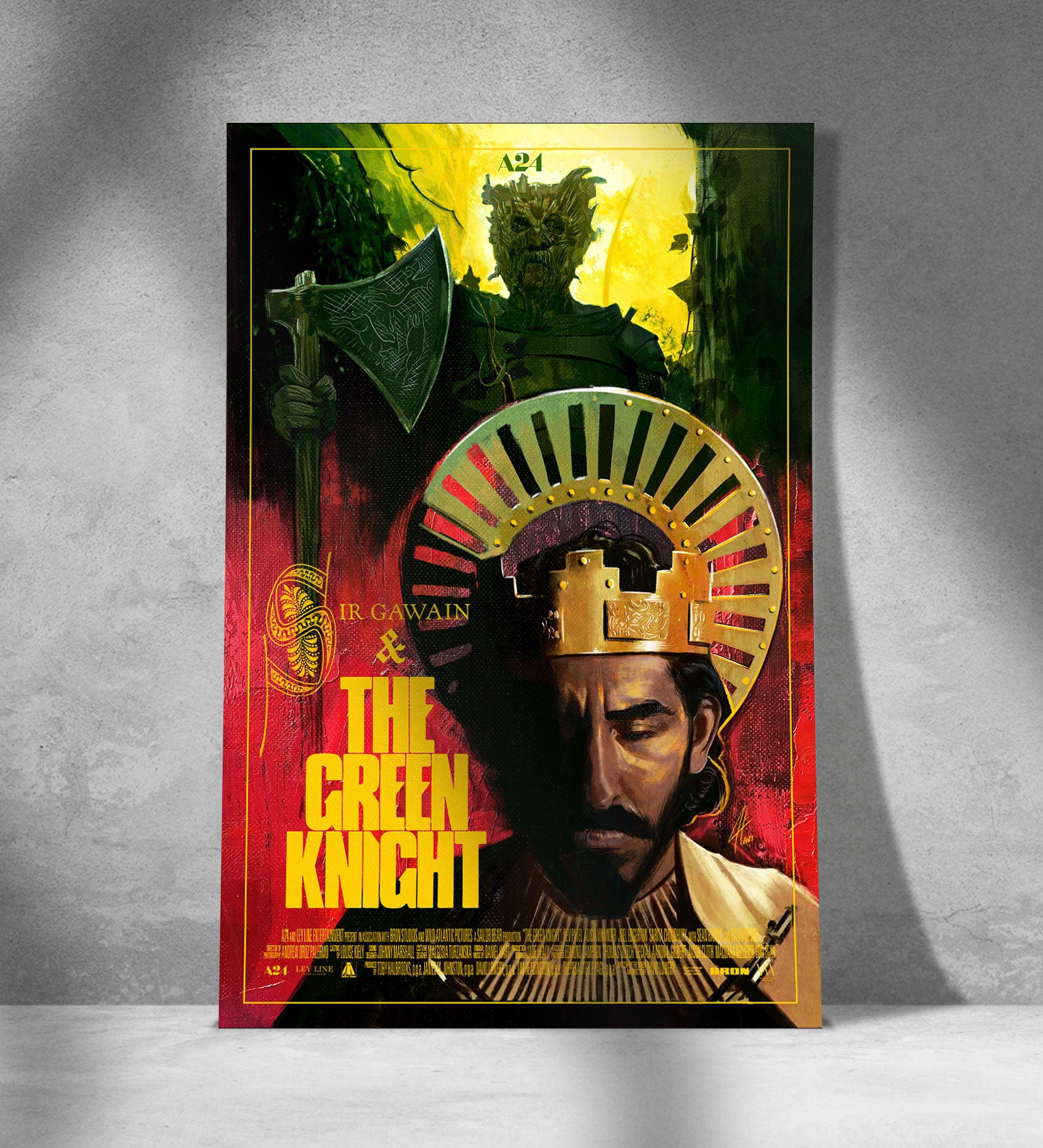A24 the Green Knight Movie Poster- Wall Art - Etsy