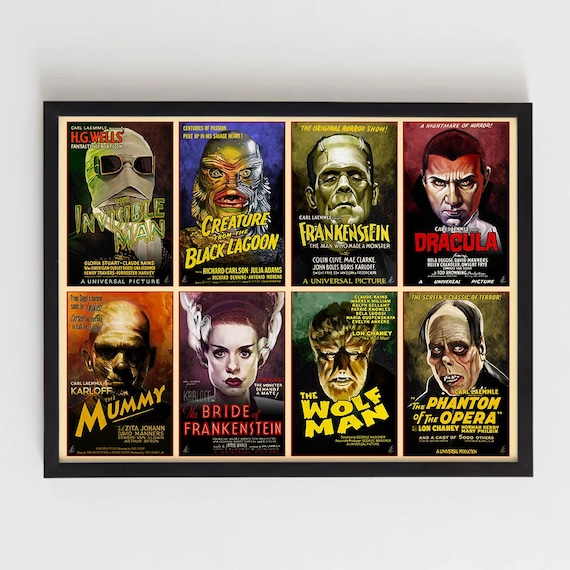 Universal Monsters Grid Print / One-sheet - Etsy
