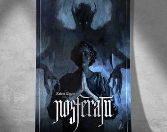 Nosferatu (2024) filmposter: gothic vampier fanart print