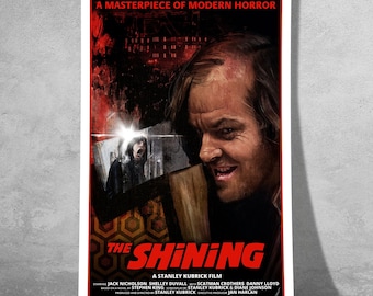 The Shining – Classic Psychological Horror – Digital Art Print – Featuring an Iconic Scene from the Torrance Family&#39;s Nightmare - Wall Art