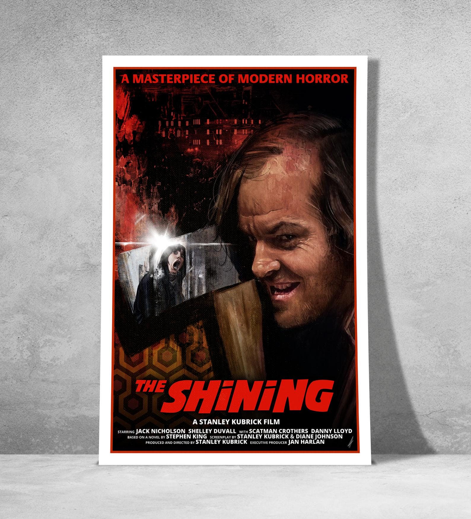 The Shining Movie Poster | Jack Nicholson, Overlook Hotel (digital