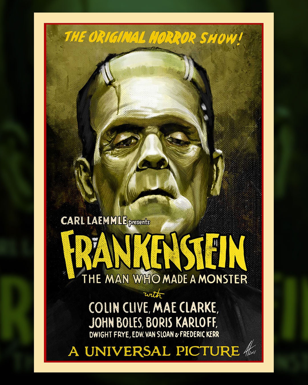 ユニバーサルモンスターポスターセット - クラシックホラー映画の