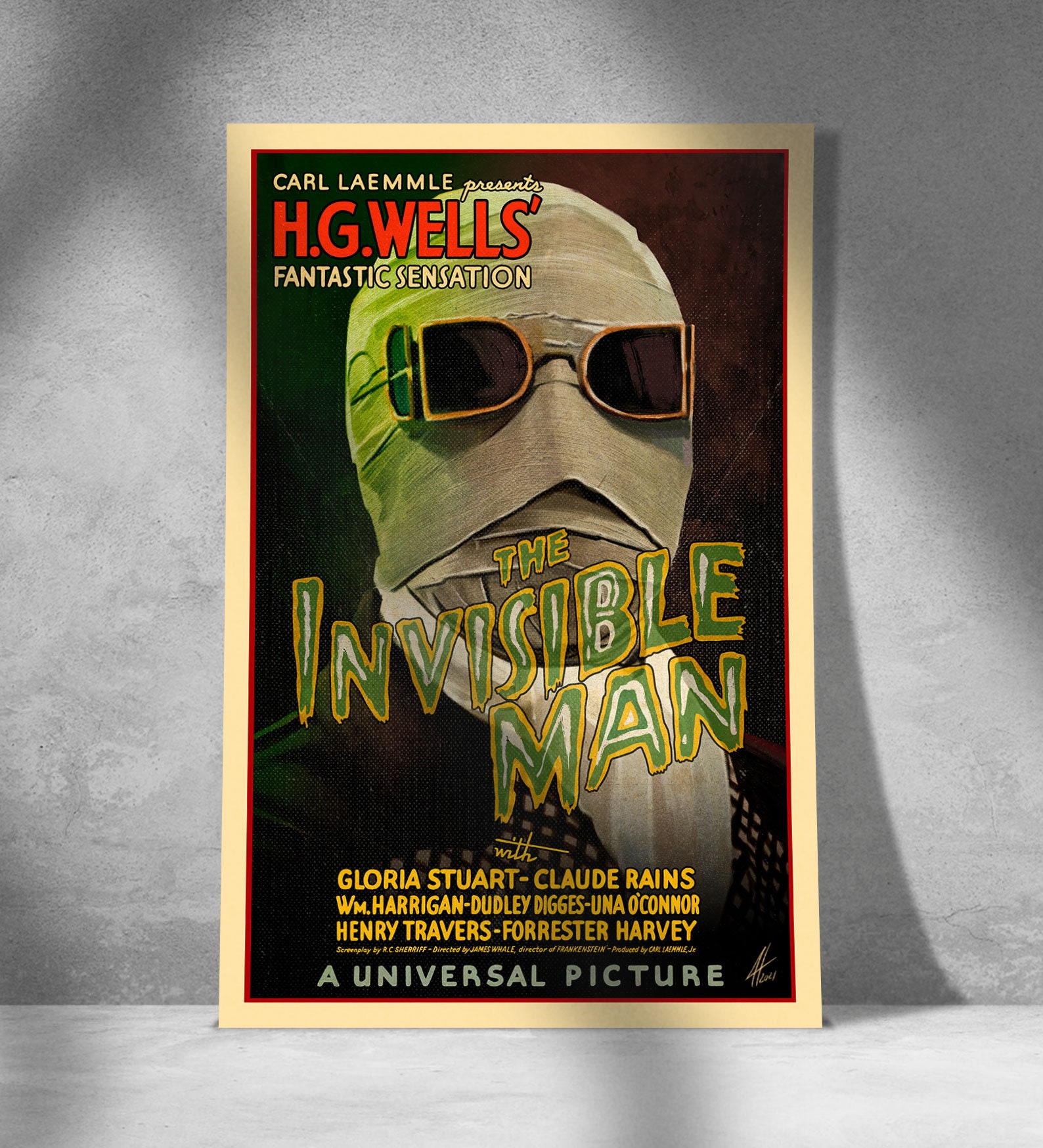 The Invisible Man Movie Poster Etsy
