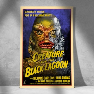 Creature from the Black Lagoon Art Print – Classic Universal Monsters Poster - Wall Art