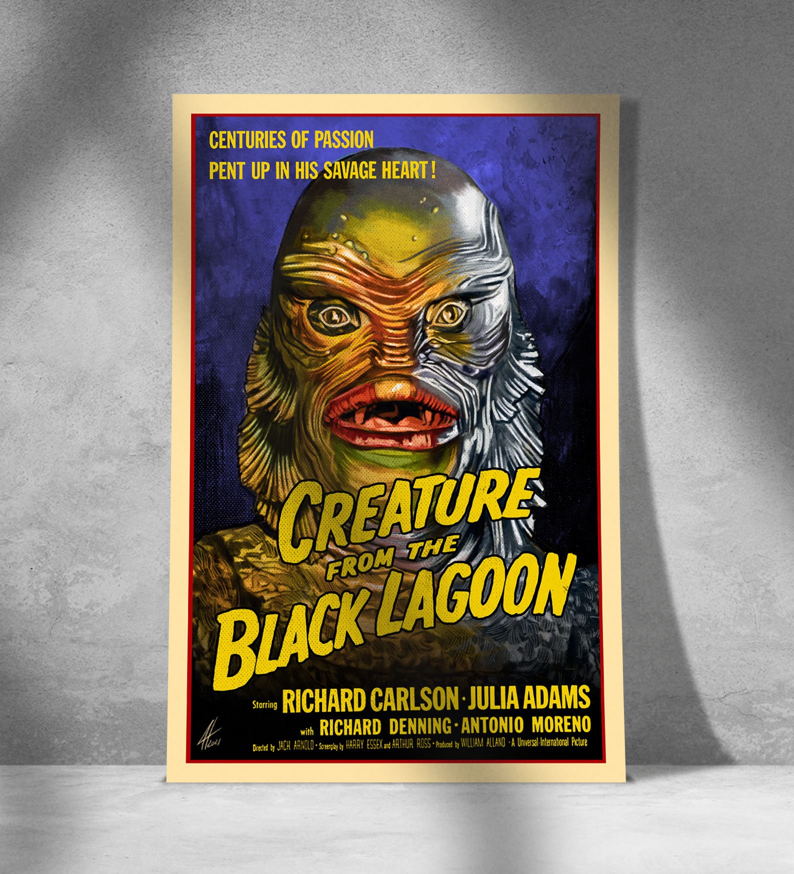 The Creature From the Black Lagoon Movie Poster Etsy