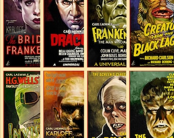 The Universal Monsters Movie 8 Poster Bundle