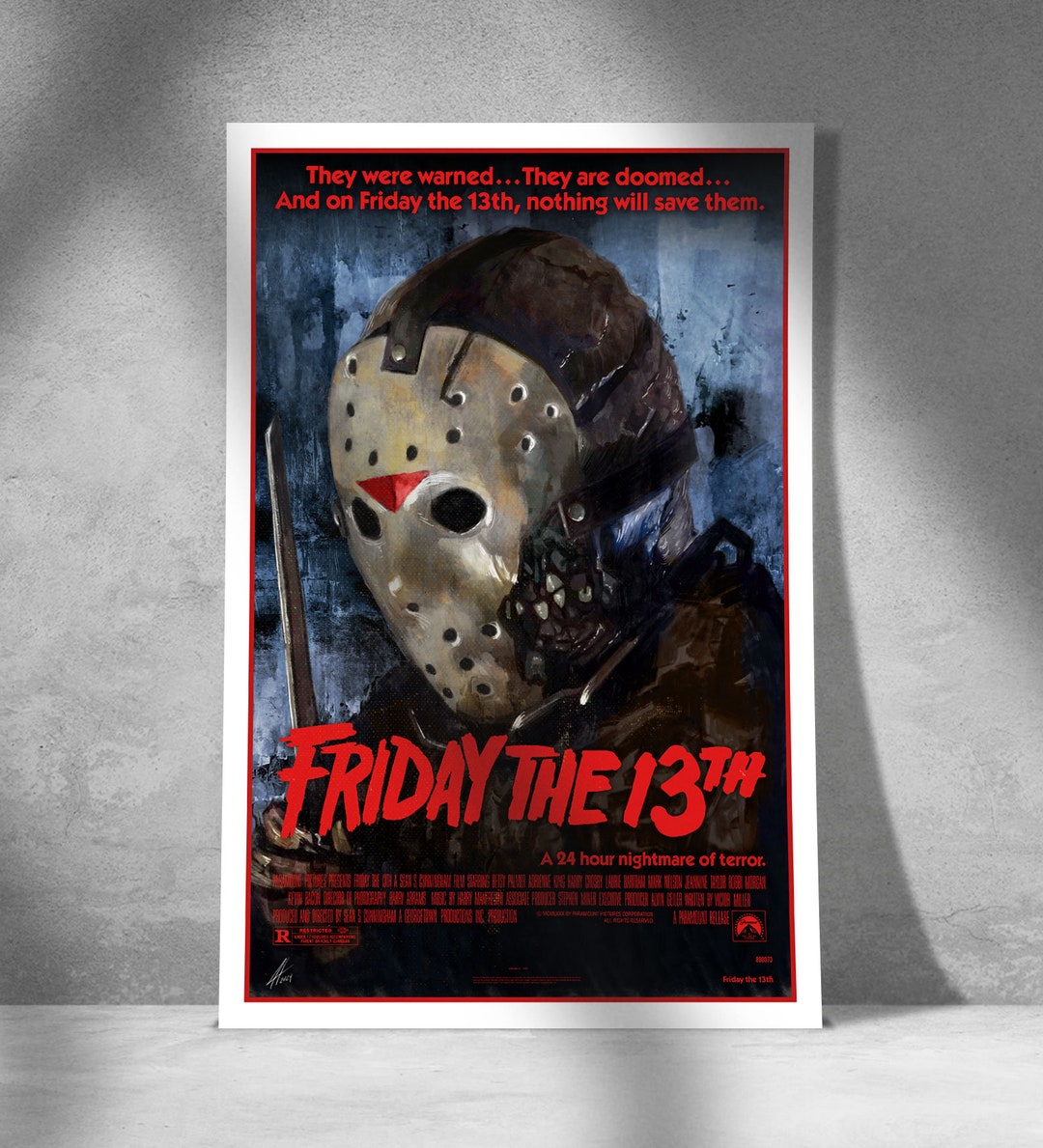 Jason Lives! Friday the 13th Art Print - Classic Slasher Horror Poster ...