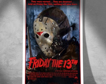 Jason Lives! Friday the 13th Art Print – Classic Slasher Horror Poster - Wall Art