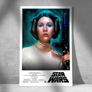 Princess Leia Star Wars Portrait - Wall Art