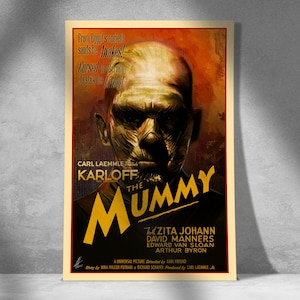 The Mummy (1932) Horror Movie Poster – Digital Art Print - Wall Art