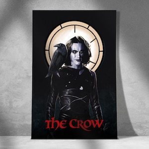 The Crow – 90s Gothic Revenge Thriller Poster – Brandon Lee Fan Art – Dark Urban Fantasy Film Druck – Digital Wall Art - Wandkunst