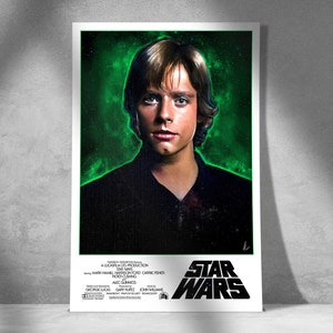 Luke Skywalker Star Wars Portrait- Wall Art