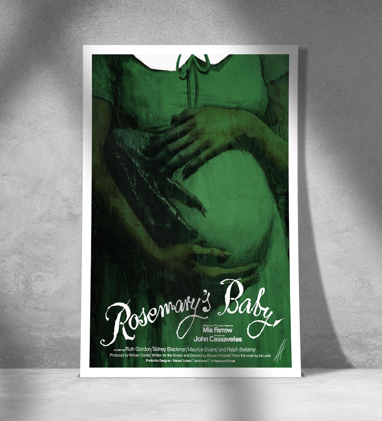 ローズマリーの赤ちゃん フランス版ミニポスター 当時物 美品