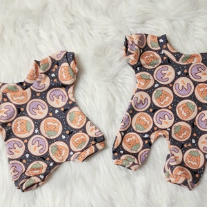 Simple Pull-on Halloween Cookies romper