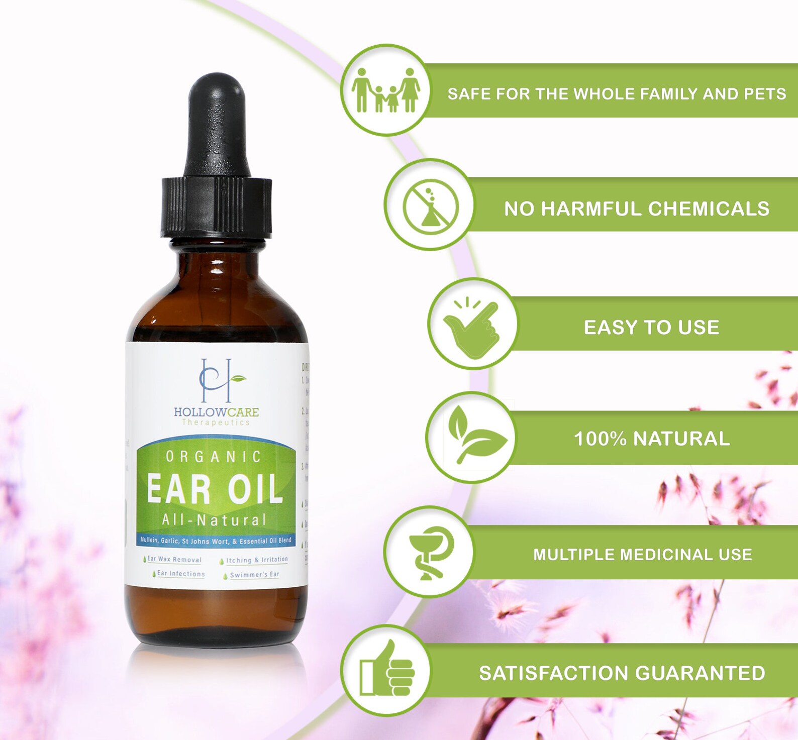 Organic Ear Oil for Wax Removal Infections Swimmers Ear Etsy