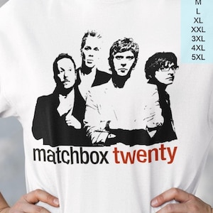 Maglietta vintage rock band americana, Matchbox 20, MB20, regalo per uomo, per donna, unisex, maglietta, maglietta da donna, felpa girocollo, felpa con cappuccio