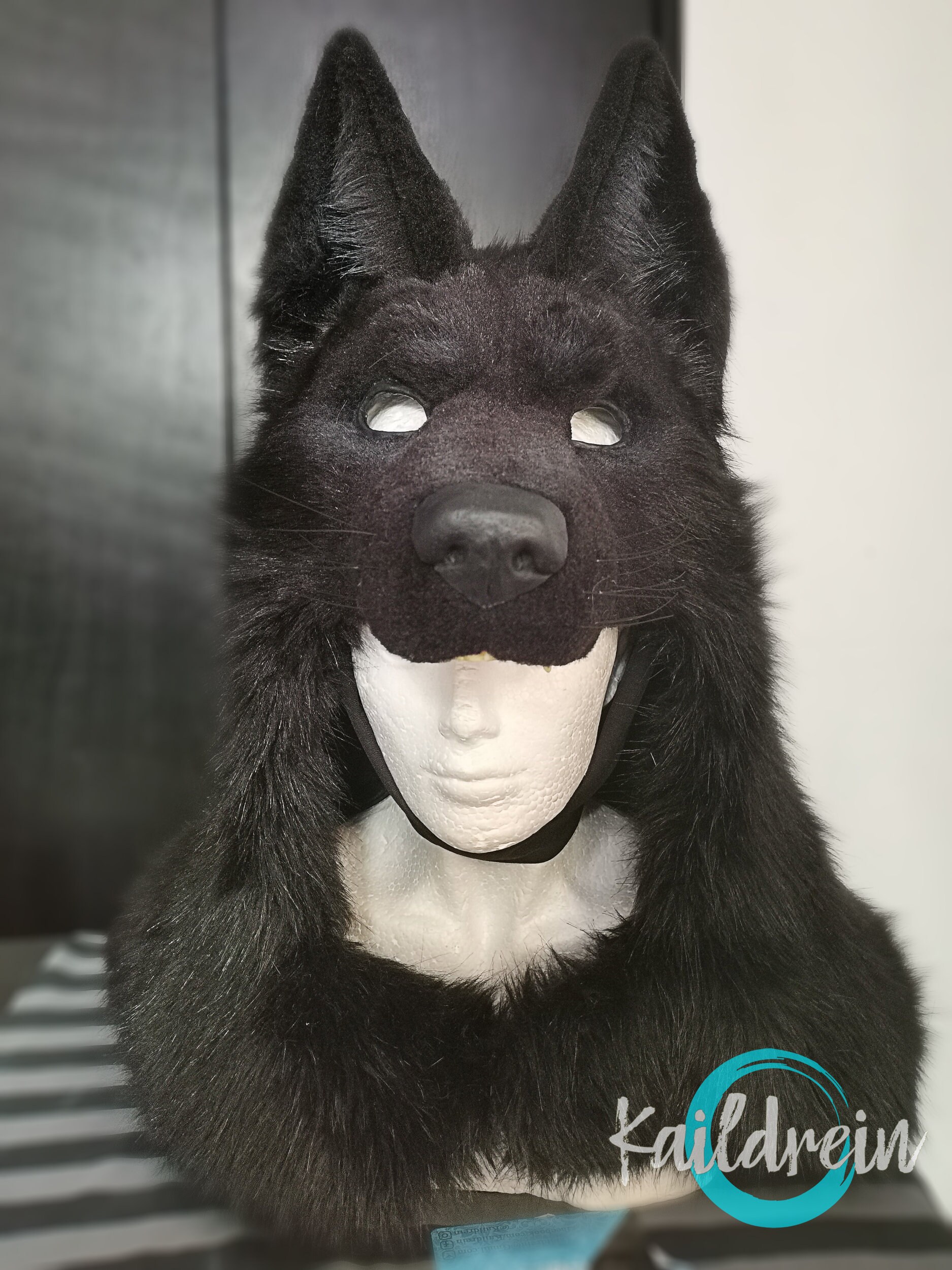 Wolf headdress faux fur | Etsy