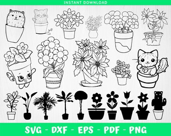 Download Flower Pot Svg Etsy