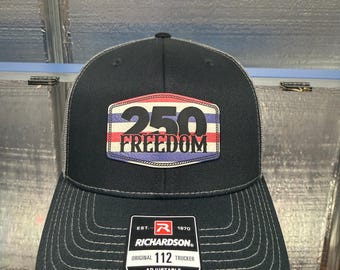 Red White Blue 250 freedom, Patriotic hat, USA, July 4th