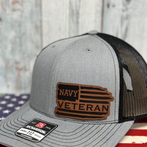 Vétéran, casquette en similicuir, américain, Richardson112, armée, marine, USMC, USAF, garde-côtes