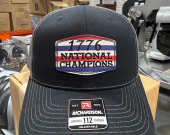 Red White Blue, 1776 National Champions, American, Richardson 112, Independence Day