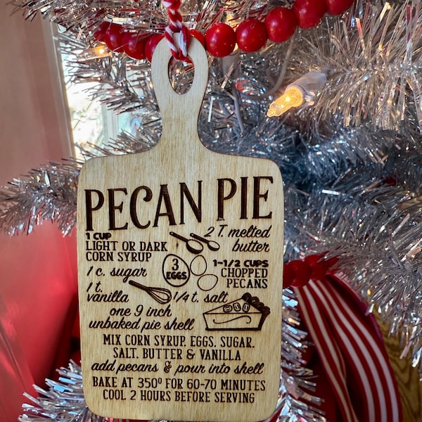 Recipe Christmas ornaments, Farm house ornament, Mini Recipe, Mini Cutting Board, gift tag