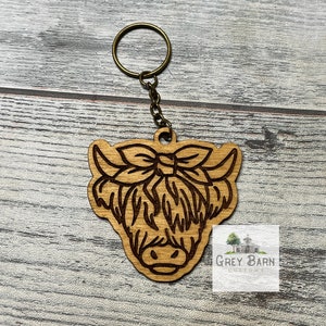 LV Highland Cow Key Chain / Purse Charm
