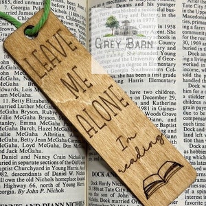 Wooden bookmark, custom bookmark, wood engraved bookmark, gifts for her, gifts for him