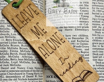 Personalized Wooden Bookmark, Custom Bookmark, Wood Engraved Bookmark ...