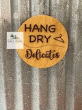 Hang Dry Delicates Magnet: Laundry Room Organization
