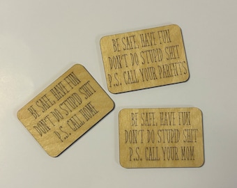 Don’t do stupid magnet, fridge magnet, college dorm, dorm room, reminder, husband, wife, student, graduation gift, stocking stuffer