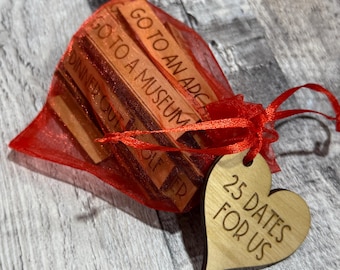 Date night ideas, 25 date nights, wedding gift for couple, couple gift, valentines gift