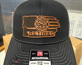 Firefighters, firefighter retired, fireman retired, hat