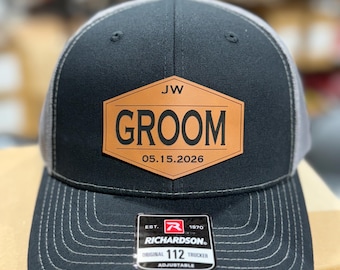 Groom, Bestman, Groomsman, father of the bride, wedding party hat. Custom Groomsman Hats - Set of Wedding Party Hats - Bachelor Party Hats